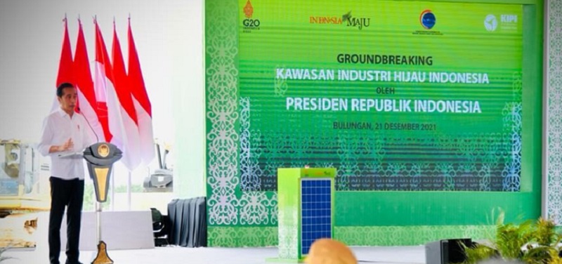 Presiden Jokowi Groundbreaking Kawasan Industri Hijau Di Provinsi ...