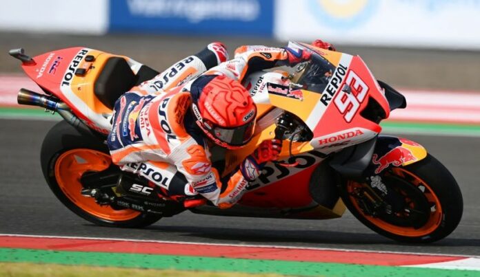 MotoGP 2022 Mandalika : Marc Marquez Masih Sering Tergelincir, dan Motor Alex Rins Terbakar