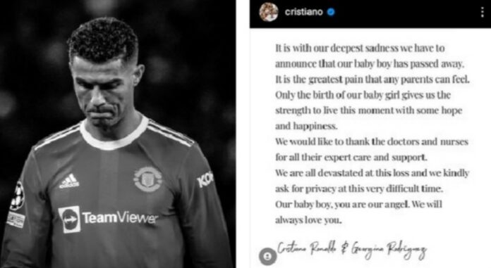 Kabar Duka! Cristiano Ronaldo dan Georgina Rodriguez Umumkan Salah Satu Bayi Kembar yang Baru Lahir Telah Meninggal Dunia
