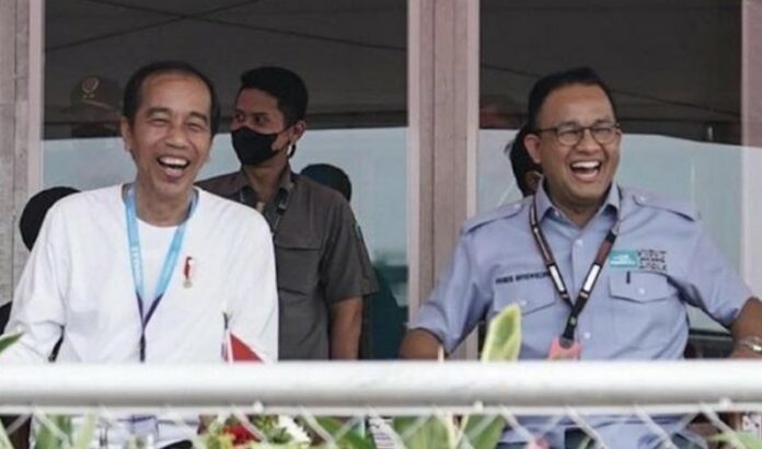 Anies Baswedan Beri Ucapan Terima Kasih ke Jokowi yang Hadir di Ajang Formula E (Sumber foto : Instagram)