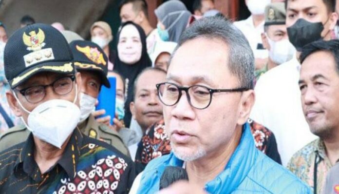 Mendag Ajak Pedagang Pasar Beralih ke Platform Online, Testimoni Bisa Raih Omset 90 Juta (Sumber foto : Antara)