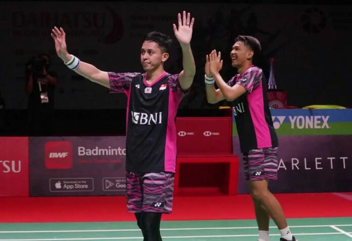 Result Denmark Open 2022 : Fajar dan Rian Lolos ke Perempat Final