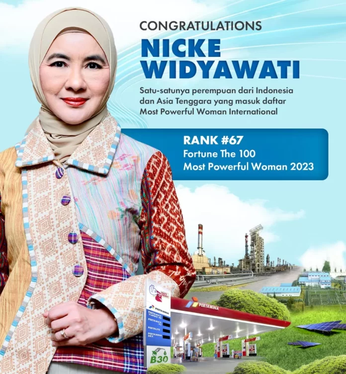 Dirut Pertamina, Nicke Widyawati Masuk Deretan Fortune 100 Most Powerful Women Tahun 2023