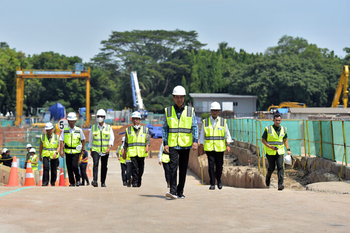 Presiden Jokowi Tinjau Proyek Pembangunan MRT Fase 2A