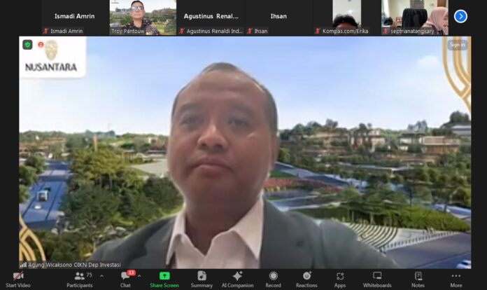 Foto Tangkapan Layar Zoom Meeting Media Briefing IKN