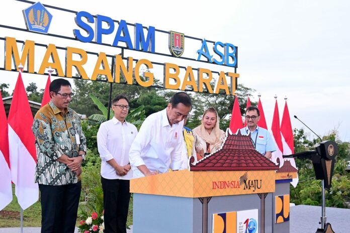 Jokowi Resmikan Resmikan SPAM Semarang Barat