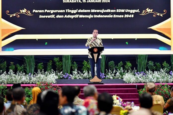 Jokowi Tekankan Peran Strategis Pendidikan Tinggi Indonesia Cetak SDM Unggul