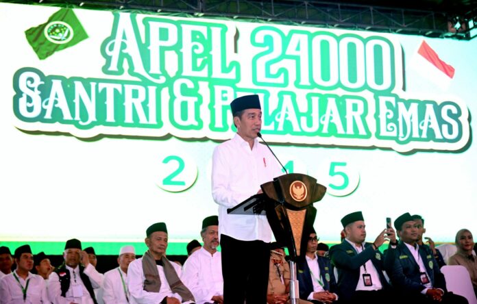 Presiden Jokowi Ajak Santri Berkontribusi bagi Kemajuan Negara