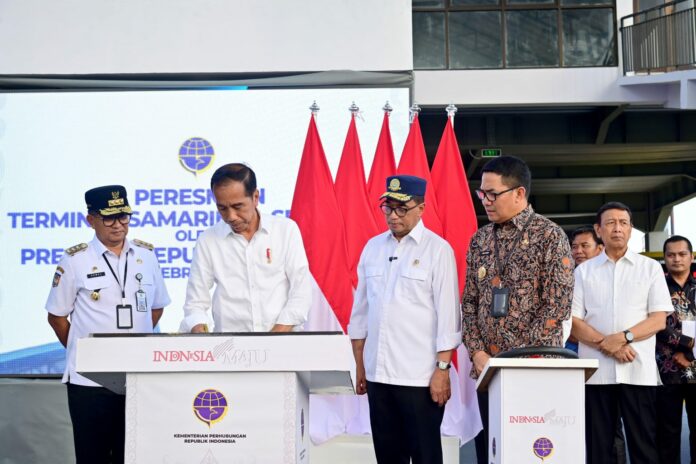 Jokowi Resmikan Terminal Samarinda Seberang