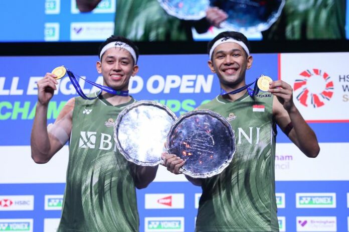 Fajar dan Rian Juara Ganda Putra All England 2024
