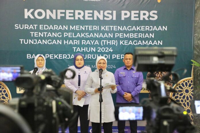 Menaker keluarkan surat edaran soal pemberian THR 2024