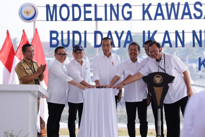 Jokowi Resmikan Modeling Budi Daya Nila Salin di Karawang
