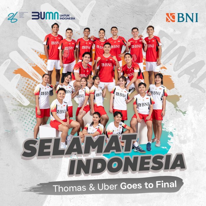 Tim Thomas dan Uber Indonesia Kompak Masuk Final
